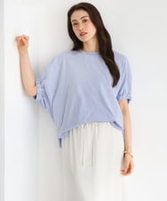 FMKGD10180 MICHEL KLEIN(ミッシェルクラン) [接触冷感]サッカードルマンスリーブカットソー ブラック