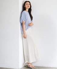 FMKGD10180 MICHEL KLEIN(ミッシェルクラン) [接触冷感]サッカードルマンスリーブカットソー ブラック