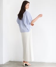 FMKGD10180 MICHEL KLEIN(ミッシェルクラン) [接触冷感]サッカードルマンスリーブカットソー ブラック