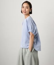 FMKGD10180 MICHEL KLEIN(ミッシェルクラン) [接触冷感]サッカードルマンスリーブカットソー ブラック