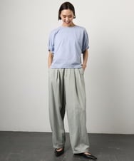 FMKGD10180 MICHEL KLEIN(ミッシェルクラン) [接触冷感]サッカードルマンスリーブカットソー ブラック