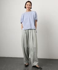 FMKGD10180 MICHEL KLEIN(ミッシェルクラン) [接触冷感]サッカードルマンスリーブカットソー ブラック