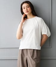 FMKGD10180 MICHEL KLEIN(ミッシェルクラン) [接触冷感]サッカードルマンスリーブカットソー ブラック