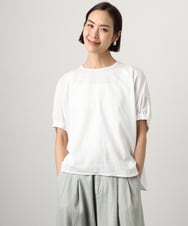 FMKGD10180 MICHEL KLEIN(ミッシェルクラン) [接触冷感]サッカードルマンスリーブカットソー ブラック