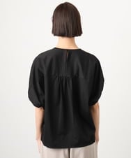 FMKGD10180 MICHEL KLEIN(ミッシェルクラン) [接触冷感]サッカードルマンスリーブカットソー ブラック