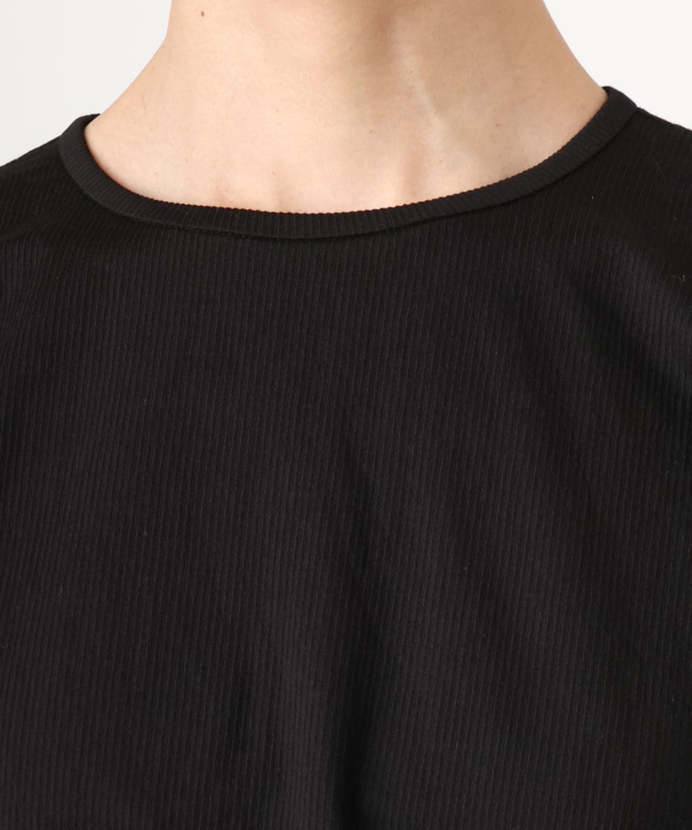 FMKGD10180 MICHEL KLEIN(ミッシェルクラン) [接触冷感]サッカードルマンスリーブカットソー ブラック