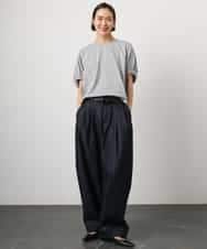 FMKGD10180 MICHEL KLEIN(ミッシェルクラン) [接触冷感]サッカードルマンスリーブカットソー ブラック