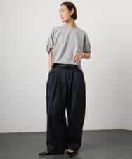 FMKGD10180 MICHEL KLEIN(ミッシェルクラン) [接触冷感]サッカードルマンスリーブカットソー ブラック