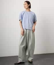 FMKGD10180 MICHEL KLEIN(ミッシェルクラン) [接触冷感]サッカードルマンスリーブカットソー ブラック