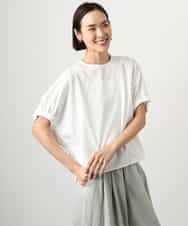 FMKGD10180 MICHEL KLEIN(ミッシェルクラン) [接触冷感]サッカードルマンスリーブカットソー ブラック