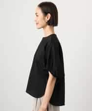 FMKGD10180 MICHEL KLEIN(ミッシェルクラン) [接触冷感]サッカードルマンスリーブカットソー ブラック