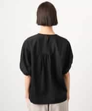 FMKGD10180 MICHEL KLEIN(ミッシェルクラン) [接触冷感]サッカードルマンスリーブカットソー ブラック