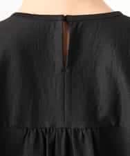 FMKGD10180 MICHEL KLEIN(ミッシェルクラン) [接触冷感]サッカードルマンスリーブカットソー ブラック