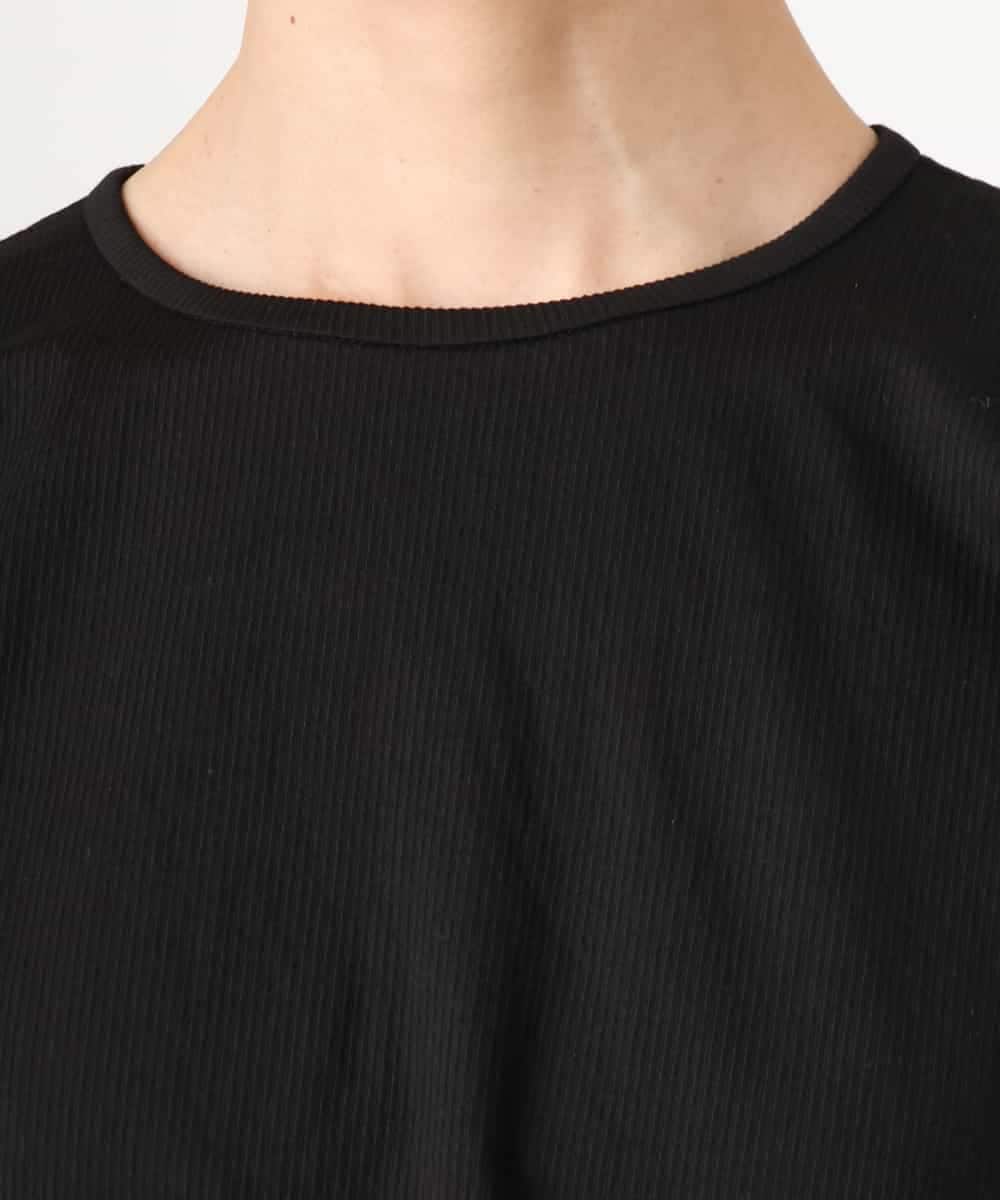 FMKGD10180 MICHEL KLEIN(ミッシェルクラン) [接触冷感]サッカードルマンスリーブカットソー ブラック