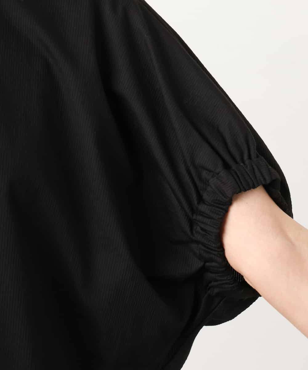 FMKGD10180 MICHEL KLEIN(ミッシェルクラン) [接触冷感]サッカードルマンスリーブカットソー ブラック