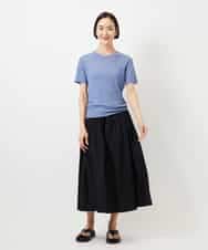 FMKGD11120 MICHEL KLEIN(ミッシェルクラン) シアークルーネック プルオーバー ブルー