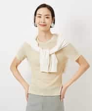 FMKGD11120 MICHEL KLEIN(ミッシェルクラン) シアークルーネック プルオーバー ブルー