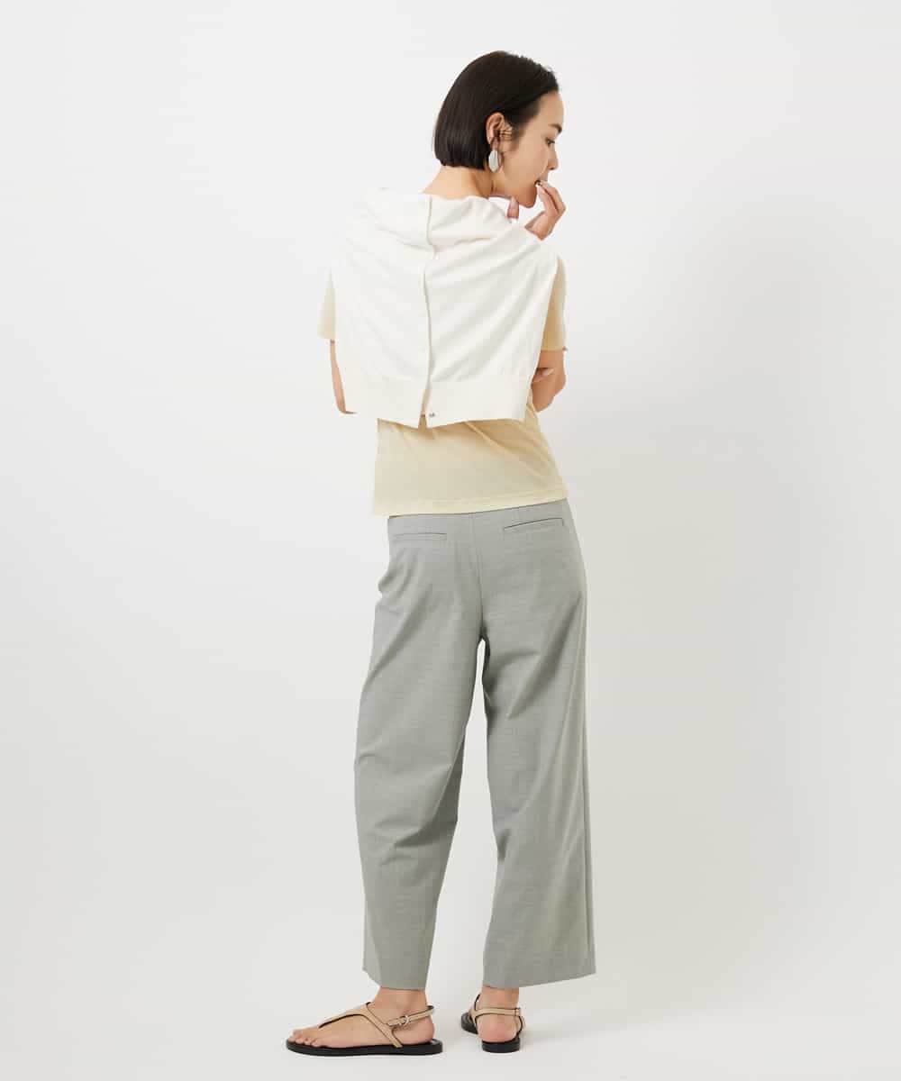 FMKGD11120 MICHEL KLEIN(ミッシェルクラン) シアークルーネック プルオーバー ブルー