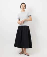 FMKGD11120 MICHEL KLEIN(ミッシェルクラン) シアークルーネック プルオーバー ブルー