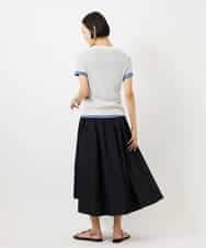 FMKGD11120 MICHEL KLEIN(ミッシェルクラン) シアークルーネック プルオーバー ブルー