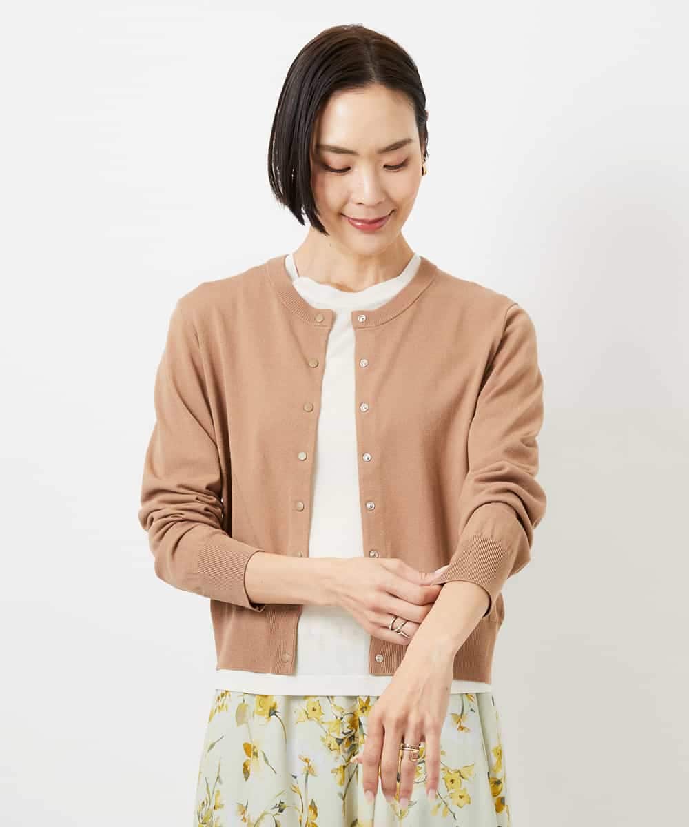 FMKGD11120 MICHEL KLEIN(ミッシェルクラン) シアークルーネック プルオーバー ブルー