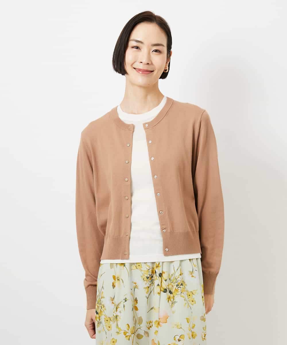 FMKGD11120 MICHEL KLEIN(ミッシェルクラン) シアークルーネック プルオーバー ブルー