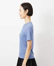 FMKGD11120 MICHEL KLEIN(ミッシェルクラン) シアークルーネック プルオーバー ブルー