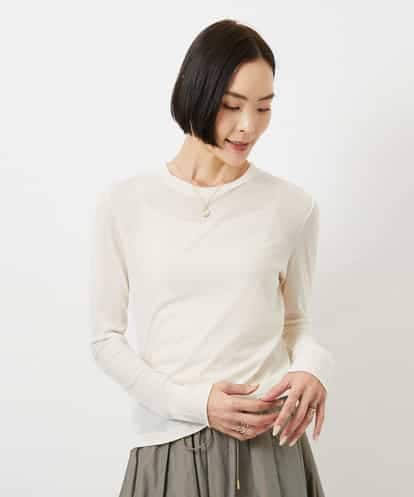 FMKGD12130 MICHEL KLEIN シアークルーネック ロングスリーブ プルオーバー