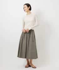 FMKGD12130 MICHEL KLEIN(ミッシェルクラン) シアークルーネック ロングスリーブ プルオーバー ブラック