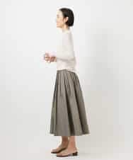 FMKGD12130 MICHEL KLEIN(ミッシェルクラン) シアークルーネック ロングスリーブ プルオーバー ブラック