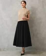 FMKGD15200 MICHEL KLEIN(ミッシェルクラン) [セットアップ対応]ヴィンテージサテンTブラウス ベージュ