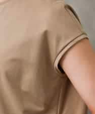 FMKGD15200 MICHEL KLEIN(ミッシェルクラン) [セットアップ対応]ヴィンテージサテンTブラウス ベージュ