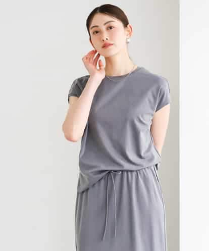 FMKGD15200 MICHEL KLEIN [セットアップ対応]ヴィンテージサテンTブラウス