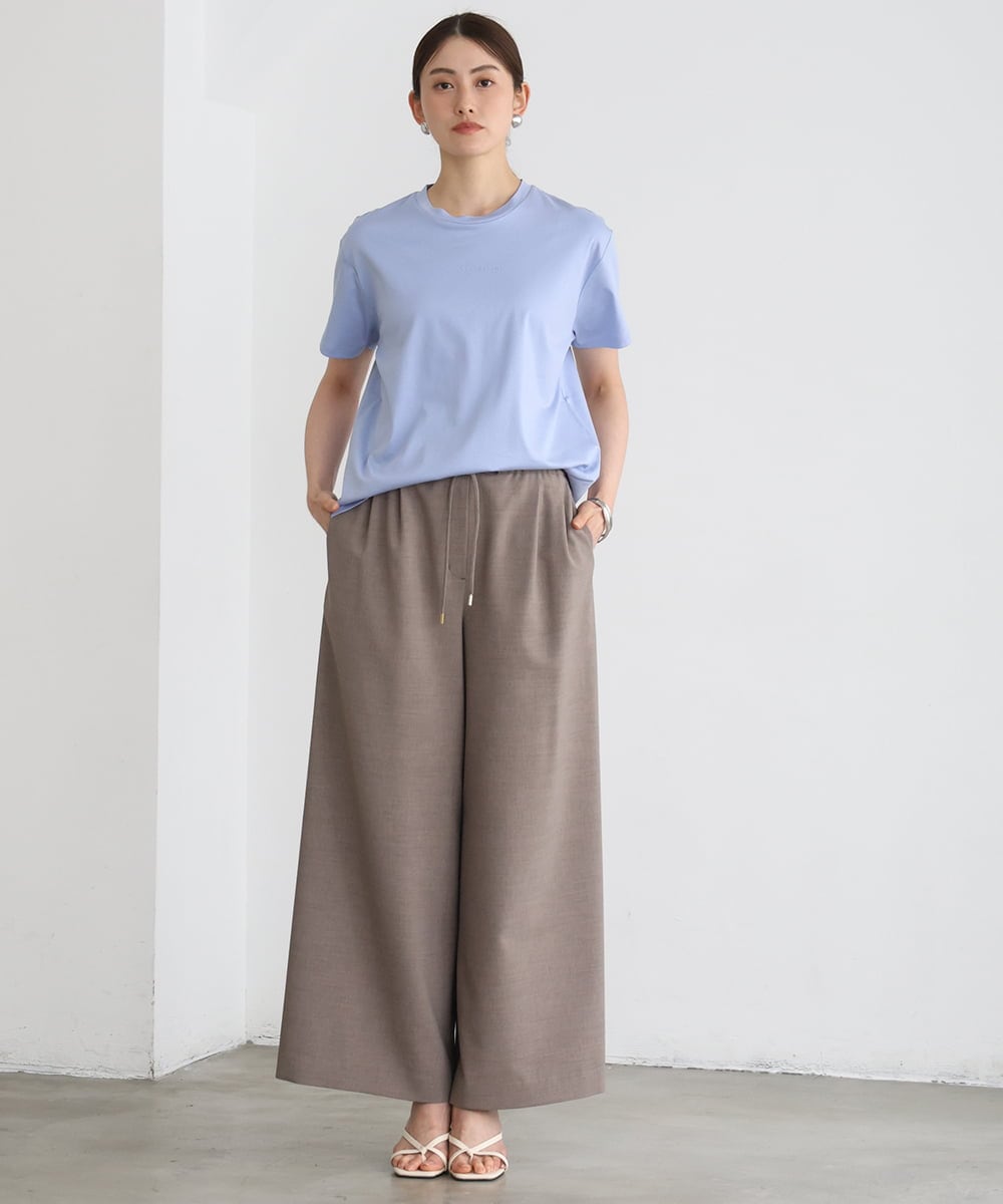 FMKGD19120 MICHEL KLEIN(ミッシェルクラン) ミニマルロゴTシャツ ネイビー