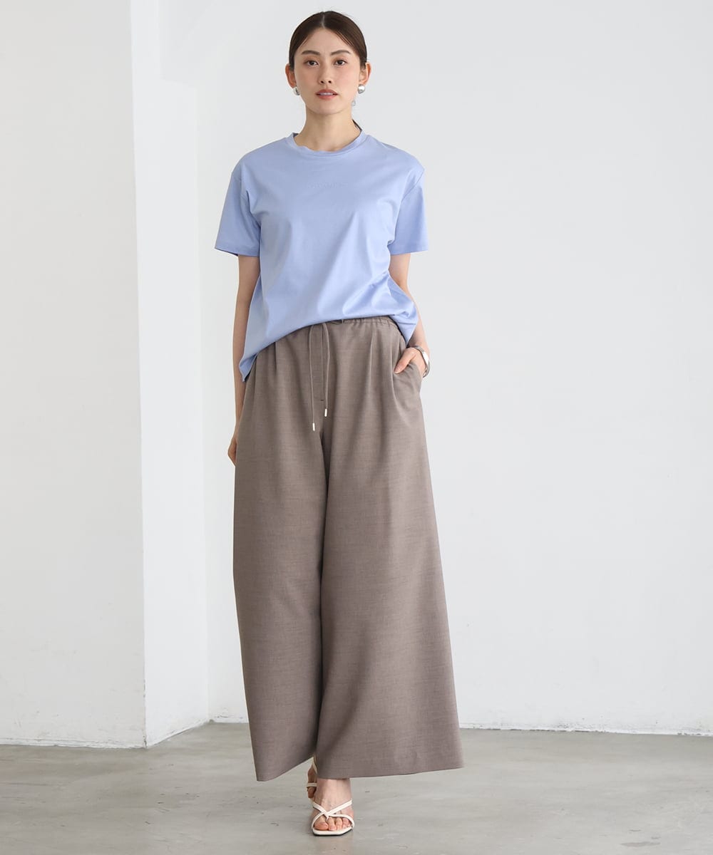 FMKGD19120 MICHEL KLEIN(ミッシェルクラン) ミニマルロゴTシャツ ネイビー