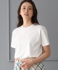 FMKGD19120 MICHEL KLEIN(ミッシェルクラン) ミニマルロゴTシャツ ネイビー