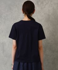 FMKGD19120 MICHEL KLEIN(ミッシェルクラン) ミニマルロゴTシャツ ネイビー