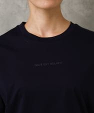 FMKGD19120 MICHEL KLEIN(ミッシェルクラン) ミニマルロゴTシャツ ネイビー