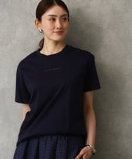 FMKGD19120 MICHEL KLEIN(ミッシェルクラン) ミニマルロゴTシャツ ネイビー