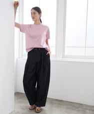 FMKGD19120 MICHEL KLEIN(ミッシェルクラン) ミニマルロゴTシャツ ネイビー