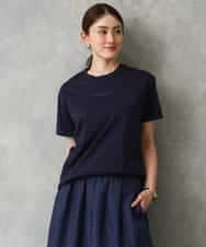 FMKGD19120 MICHEL KLEIN(ミッシェルクラン) ミニマルロゴTシャツ ネイビー
