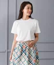 FMKGD19120 MICHEL KLEIN(ミッシェルクラン) ミニマルロゴTシャツ ネイビー