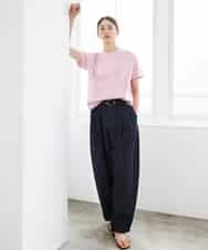 FMKGD19120 MICHEL KLEIN(ミッシェルクラン) ミニマルロゴTシャツ ネイビー