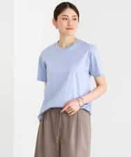 FMKGD19120 MICHEL KLEIN(ミッシェルクラン) ミニマルロゴTシャツ ネイビー