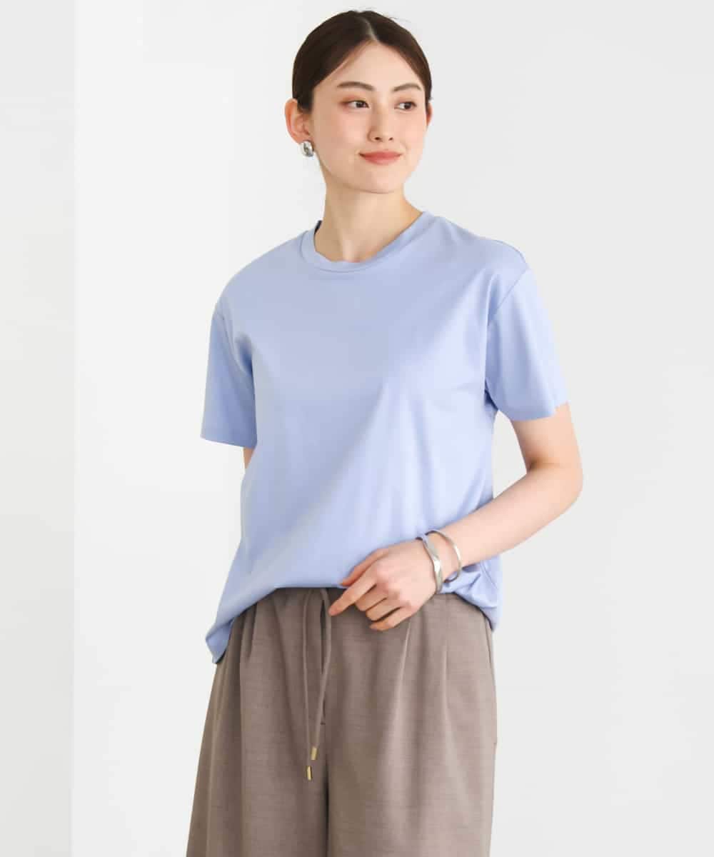FMKGD19120 MICHEL KLEIN(ミッシェルクラン) ミニマルロゴTシャツ ネイビー