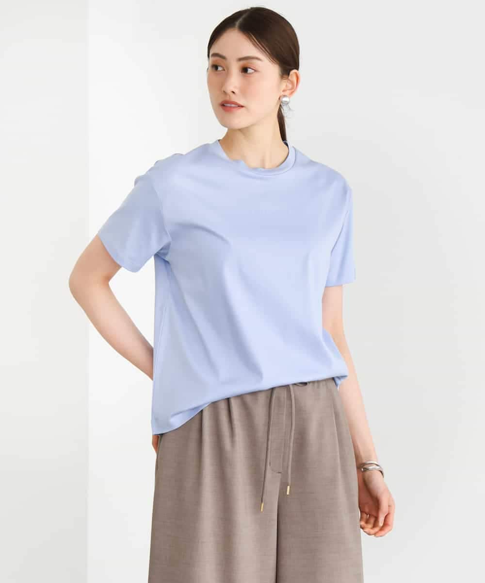 FMKGD19120 MICHEL KLEIN(ミッシェルクラン) ミニマルロゴTシャツ ネイビー