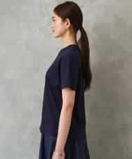 FMKGD19120 MICHEL KLEIN(ミッシェルクラン) ミニマルロゴTシャツ ネイビー
