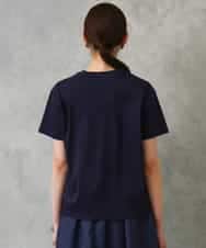 FMKGD19120 MICHEL KLEIN(ミッシェルクラン) ミニマルロゴTシャツ ネイビー