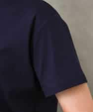 FMKGD19120 MICHEL KLEIN(ミッシェルクラン) ミニマルロゴTシャツ ネイビー