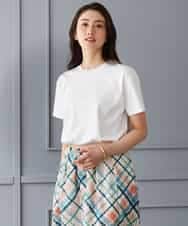 FMKGD19120 MICHEL KLEIN(ミッシェルクラン) ミニマルロゴTシャツ ホワイト